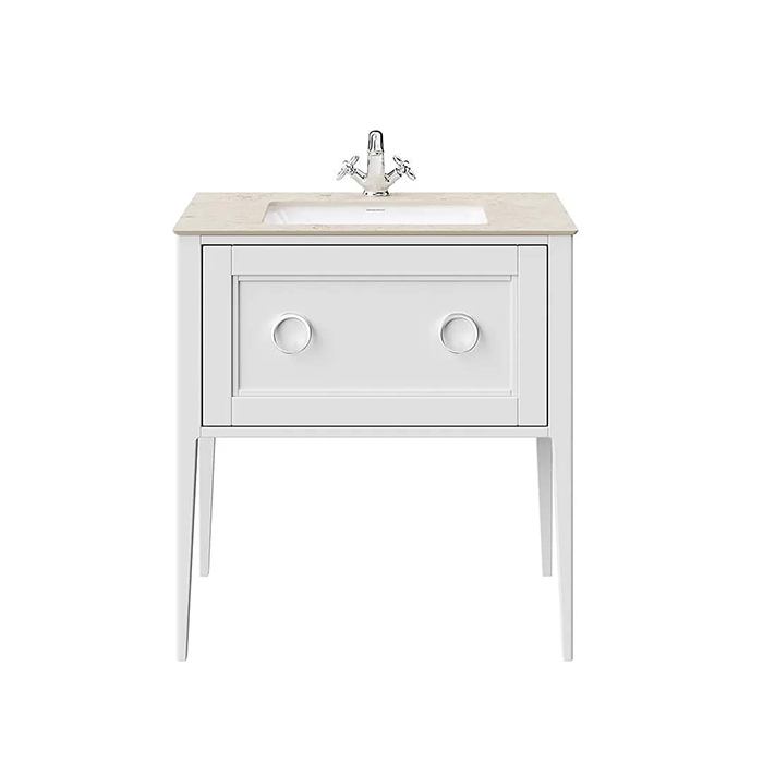 Kerama Marazzi Plaza Classic Тумба напольная 80см, 1 ящик, цвет: белый матовая