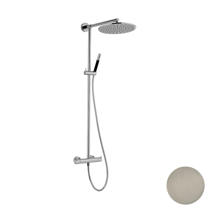 Cisal Cubic Смеситель для раквовины на 1 отв., излив: 17см., цвет: Nichel Spazzolato