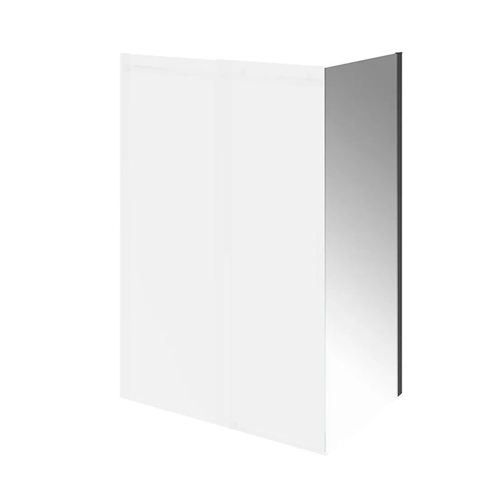 Kerama Marazzi Cristallo Душевая боковая панель 100х210см, цвет: черный матовый