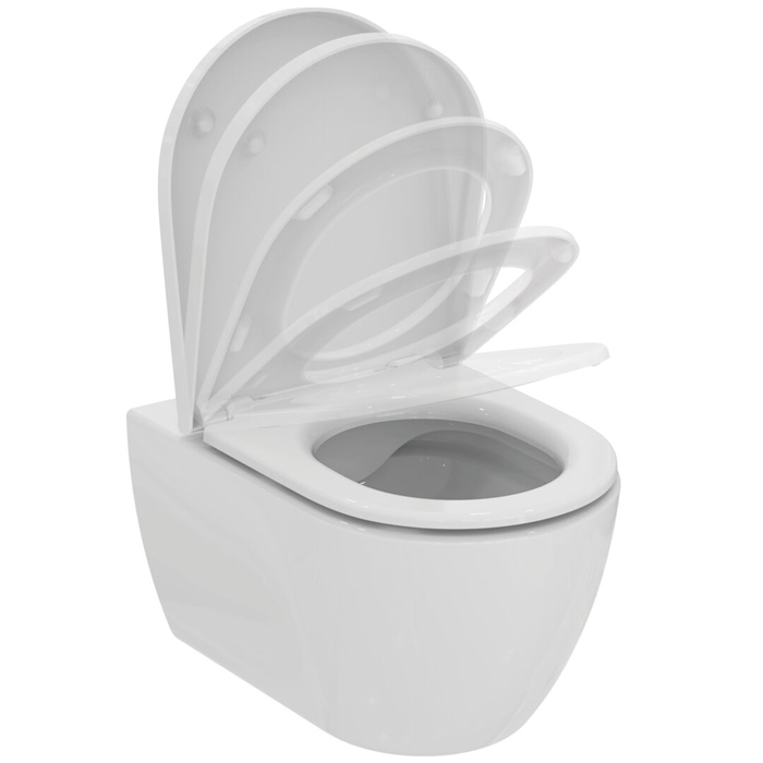 Ideal Standard Ellisse Унитаз подвесной, безободковый, с сиденьем, цвет: белый