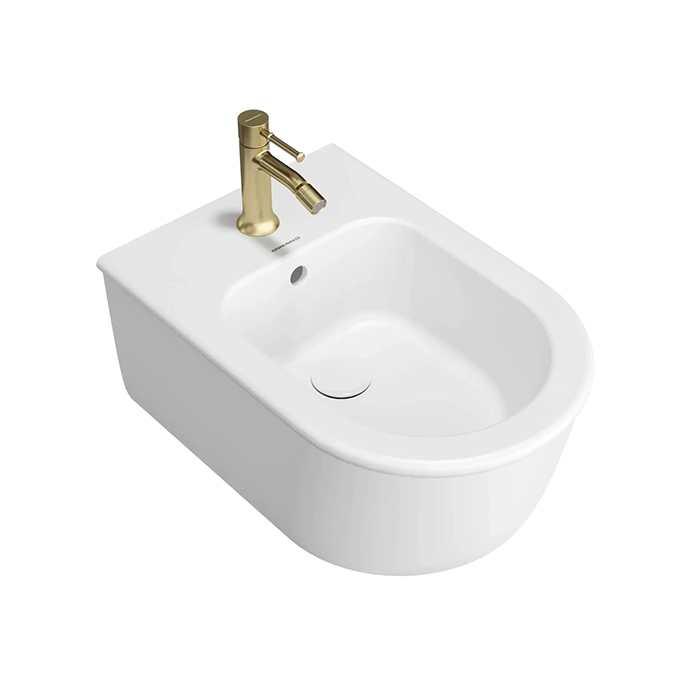 Kerama Marazzi Elegance Биде подвесное 53x35см, с 1 отв., цвет: белый матовый