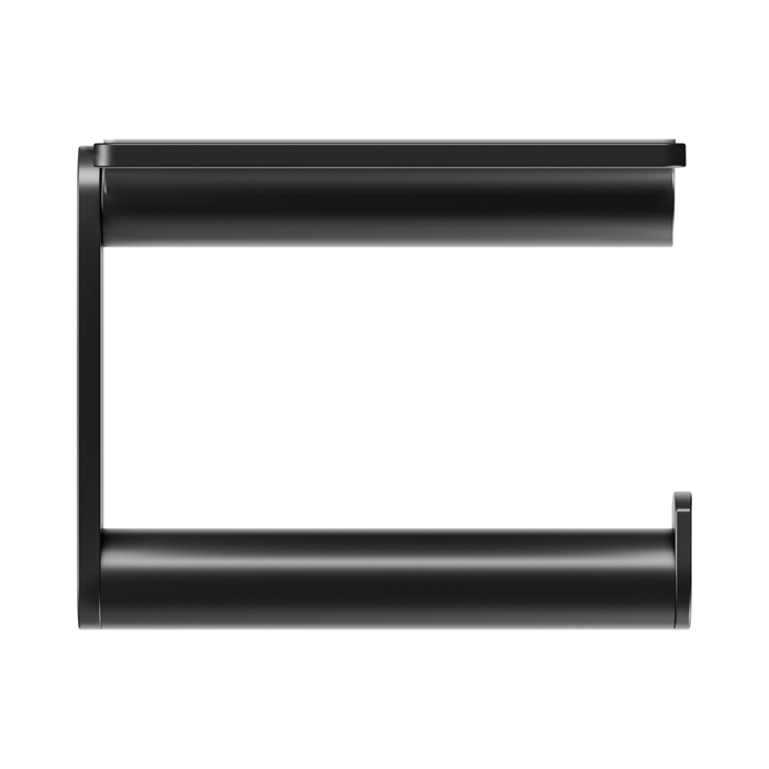 Keuco Plan Держатель т/б, подвесной, с полочкой, поворотный, открытый, цвет: черный матовый