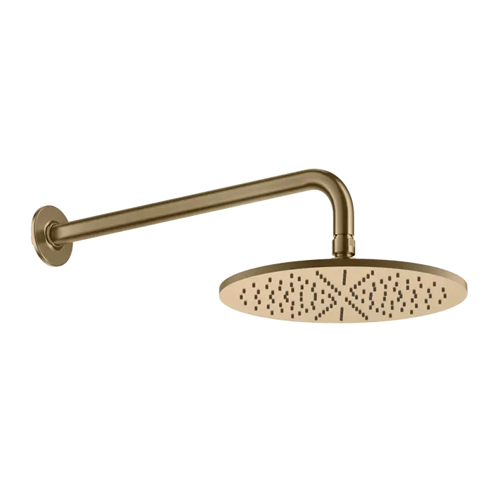 GESSI INCISO Душевая головка настенная, шарнирная на 1/2”, Ø30см, цвет Warm Bronze Br. PVD