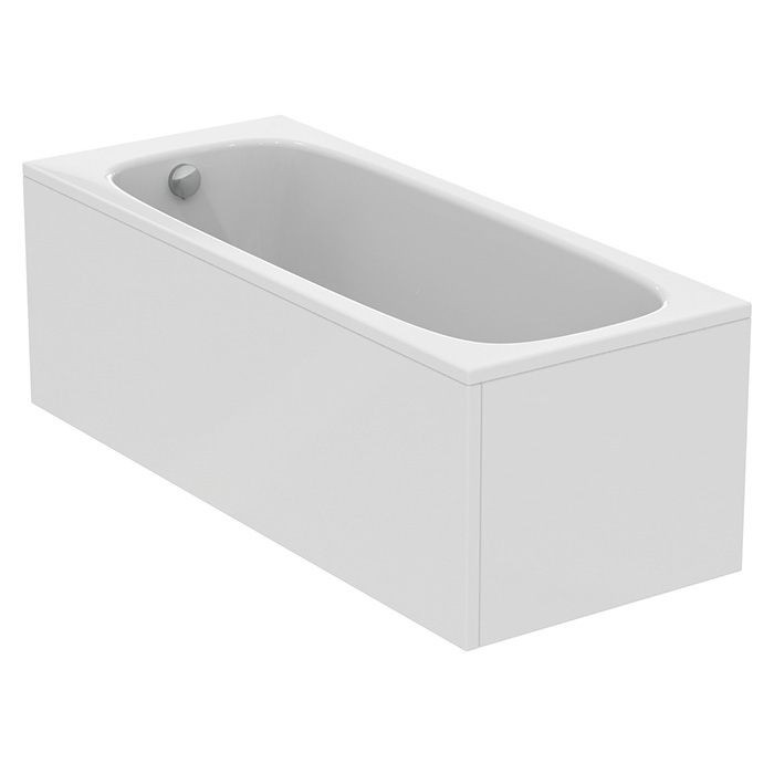 Ideal Standard i.life Ванна 170x70 см, встраиваемая, акрил, без панелей, перелива, без ножек, цвет: белый глянец