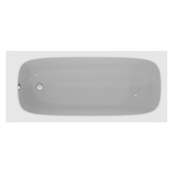 Ideal Standard i.life Ванна 170x75 см, встраиваемая, акрил, без панелей, перелива, без ножек, цвет: белый глянец
