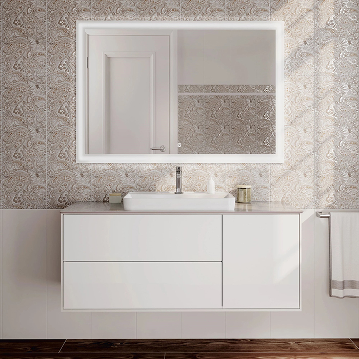 Kerama Marazzi PLAZA Modern Тумба подвесная 120x48см, 3 ящика, цвет: белый 