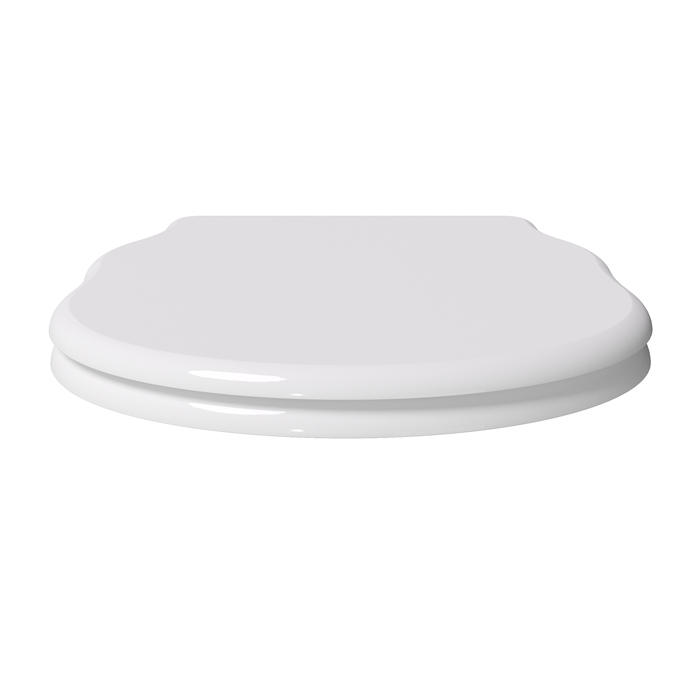 Alice Boheme Сиденье с крышкой для напольного унитаза, с микролифтом, цвет: белый