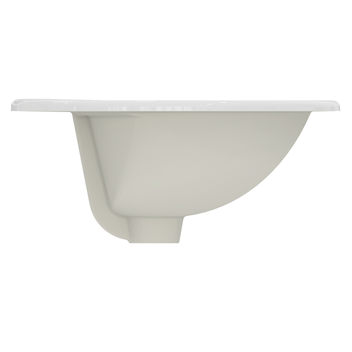 Ideal Standard Evrovit Раковина 55х40х13см., врезная сверху, 1 отв., с переливом, без крепежа, цвет: белый глянцевый