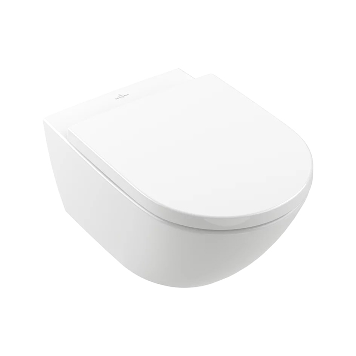 Villeroy&Boch Subway 3.0 Унитаз подвесной, безободковый, сиденье-в комплекте SoftClosing, CeramicPlus, цвет: альпийский белый