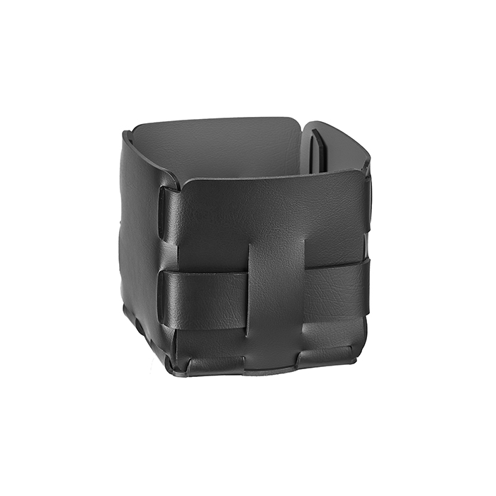 Colombo Adj Корзинка Mini Bottega, 12x12H13 см, цвет: черный/серый