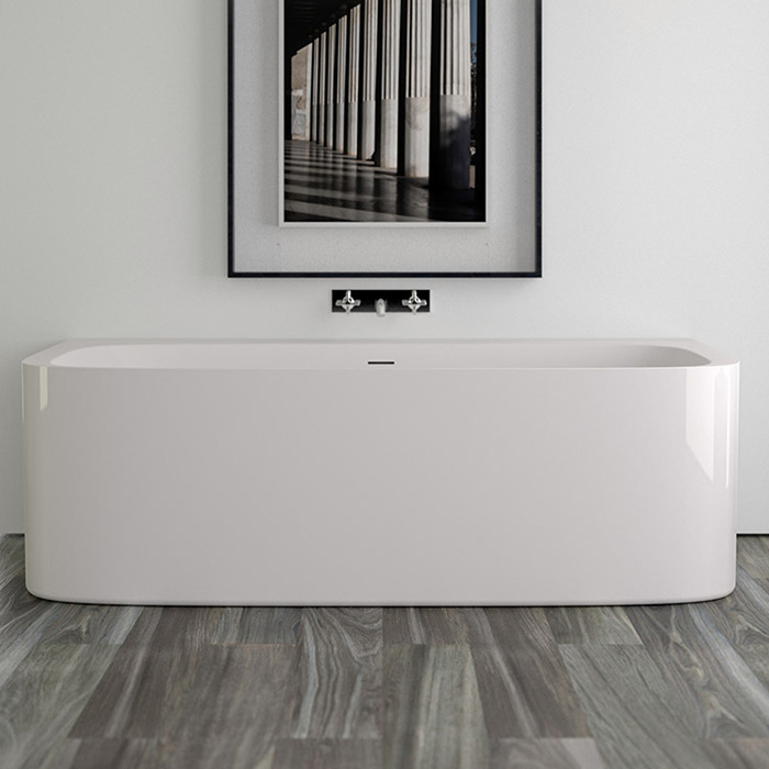 Knief Summer Wall Ванна пристенная 190x100x60см., щелевой перелив, цвет: белый
