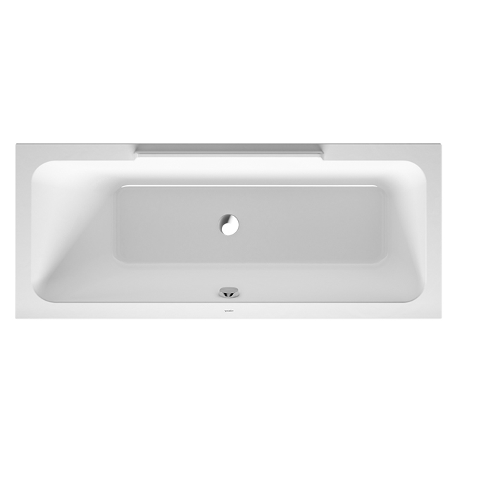 Duravit DuraSquare Ванна 160х70x48см,, прямоугольная, встраиваемая или версия с панелями и ножками, с наклоном для спины слева, цвет белый наклоном для спины справа, цвет: белый