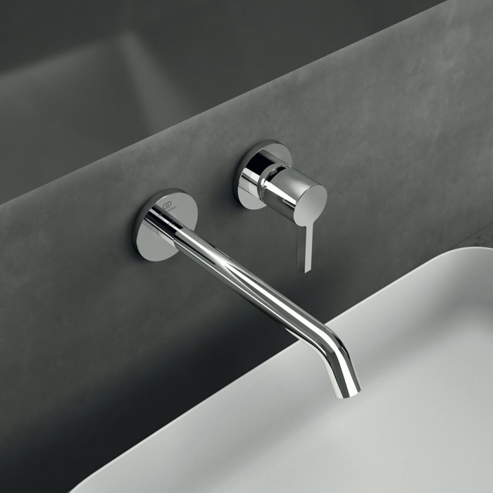 Ideal Standard Joy Смеситель для раковины, встраиваемый, излив: 22.5см., для монтажа с комплектом №1 A1313NU, цвет: хром