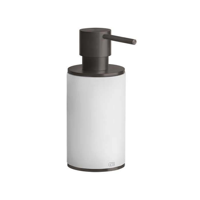 Gessi 316 Дозатор для жидкого мыла настольный, цвет: белый/brushed black metal pvd
