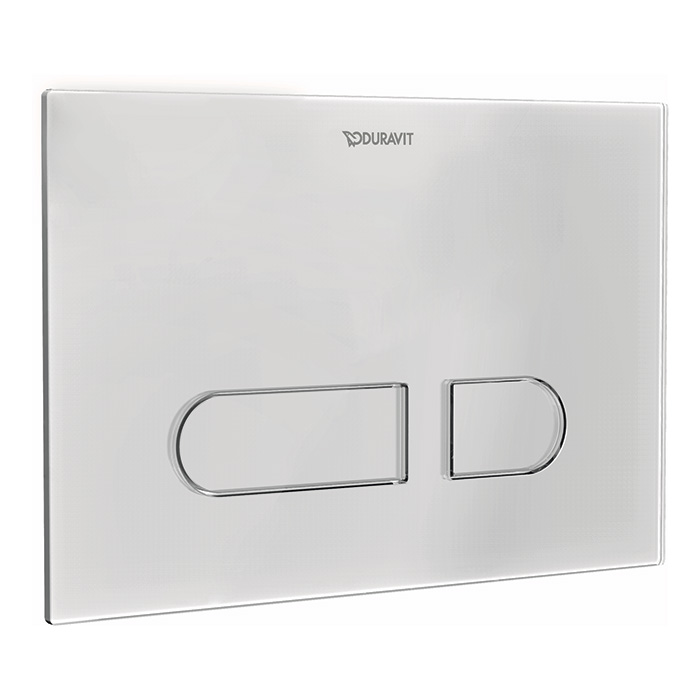Duravit A.1 Клавиша смыва Plus, белое стекло с подсветкой