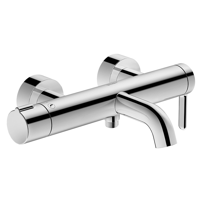 Duravit C.1 Смеситель для ванны, настенный, с клапаном, цвет: хром