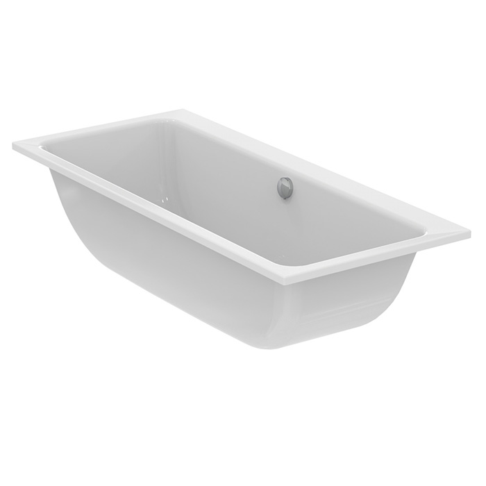 Ideal Standard Dolce Vita DUO Ванна 180x80 см, встраиваемая, акрил, без панелей, перелива, ножки в комплекте, цвет: белый глянец
