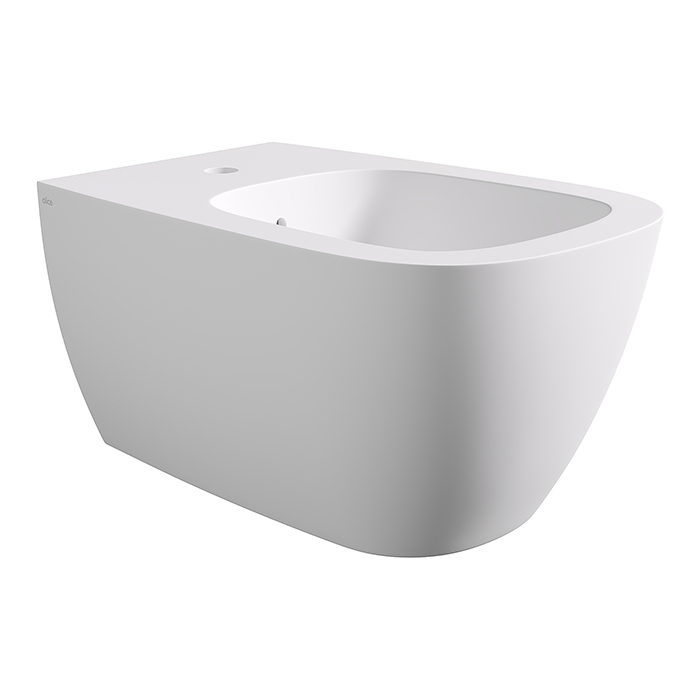 Alice Wunder Биде подвесное 53х31см., с набором для крепления, цвет: белый матовый