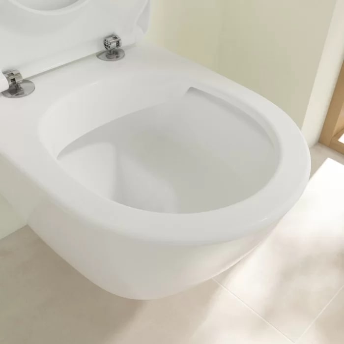 Villeroy&Boch Subway 2.0, Унитаз подвесной 370*560*365, безободковый, в комплекте сиденье SlimSeat, микролифт, цвет альпийский белый