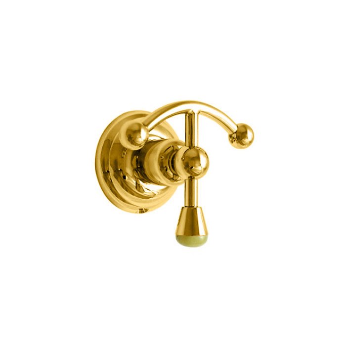 Nicolazzi Onice Крючок двойной, подвесной, цвет: золото