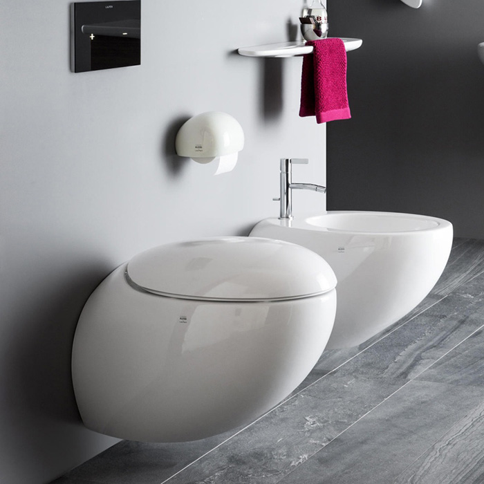 Laufen Alessi One Унитаз подвесной 58х39см, безободковый, покрытие LCC, цвет: белый матовый