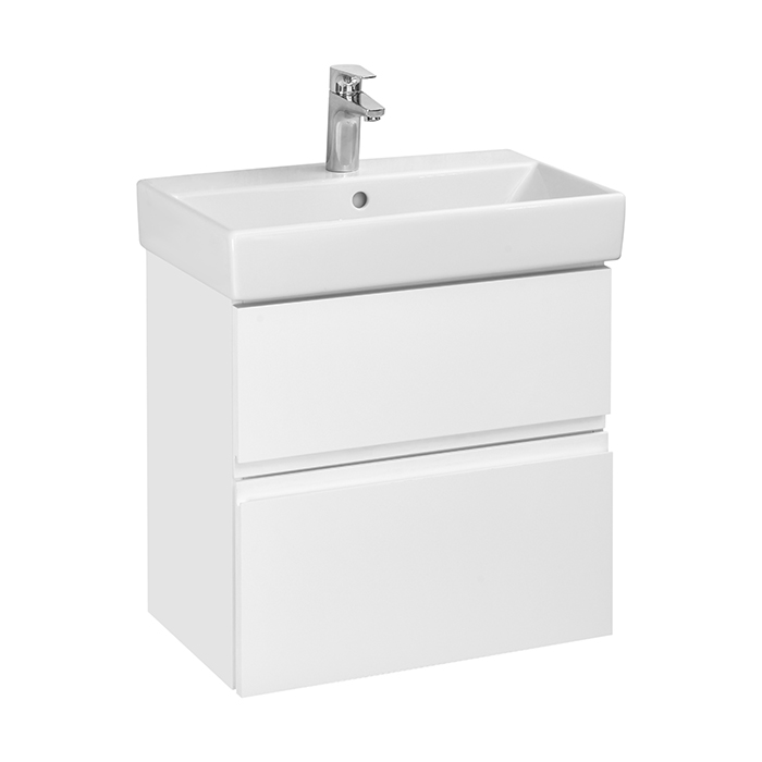 Roca Oleta Тумба подвесная 60х37х54см, с 2 ящиками, цвет: белый матовый 