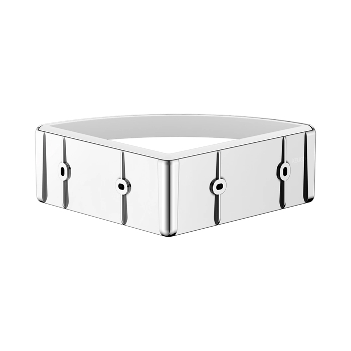 Keuco Elegance Полочка для душа, подвесная, угловая, цвет: белый/хром