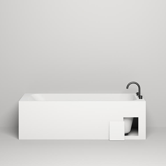 Salini Orlanda Встраиваемая ванна 160х70х60cм, прямоуг. чаша, S-Sense, цвет: белый глянцевый