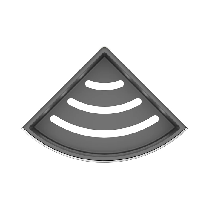 Keuco Elegance Полочка для душа, подвесная, угловая, цвет: anthracite хром