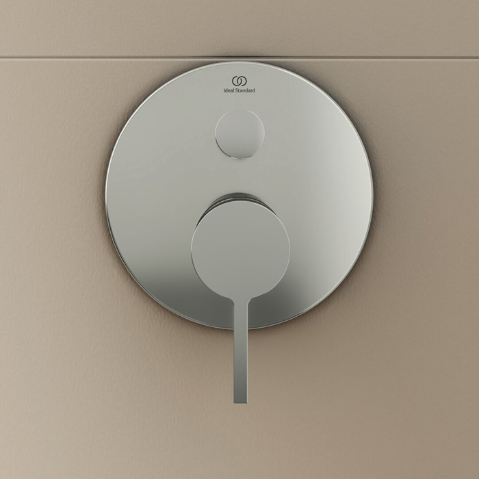 Ideal Standard Joy Смеситель для ванны, встраиваемый, цвет: PVD Silver Storm (Серебряный Шторм)