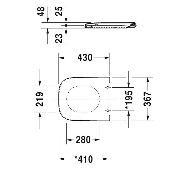 Duravit Happy D.2 Сиденье для унитаза, цвет: белый