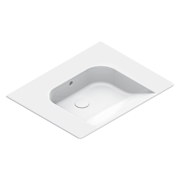 Catalano Comfort Раковина 70x55см, без отв., цвет: белый глянцевый
