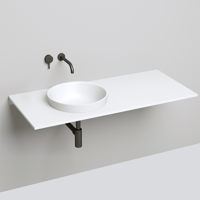 Salini Marea Раковина накладная 41.5х41.5х16см, без отв., без перелива, S-Stone, цвет: белый матовый