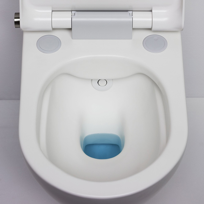 Laufen Cleanet Riva Унитаз-биде подвесной 60х39.5х40.5см, безободковый, пульт управления, с сиденьем, покрытие LCC, цвет: белый матовый