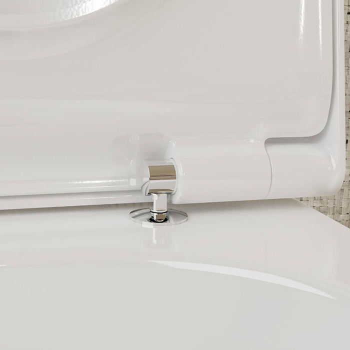 Hansgrohe EluPura Original S Сиденье для унитаза, с микролифтом, с верхним креплением, цвет: белый