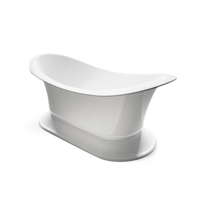 Gruppo Treesse Grand Soleil Ванна отдельностоящая 185x85см, цвет: бронза/белый