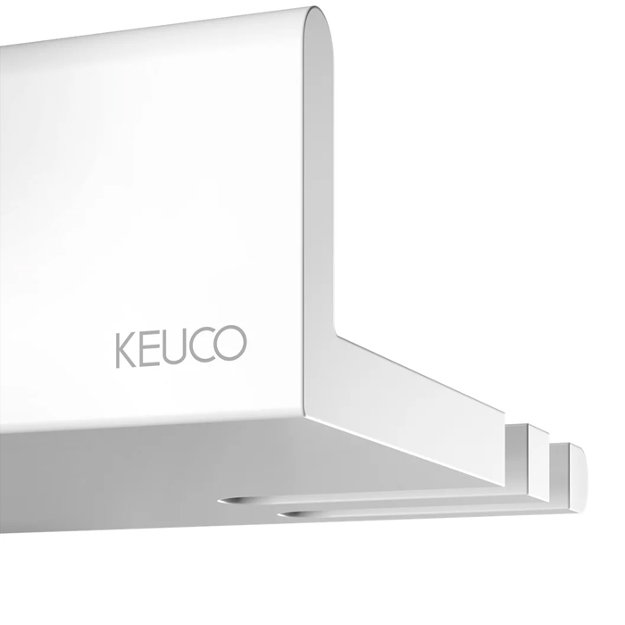 Keuco Reva Полочка для душа, встроенный крючок, подвесной, цвет: Shower shelf белый