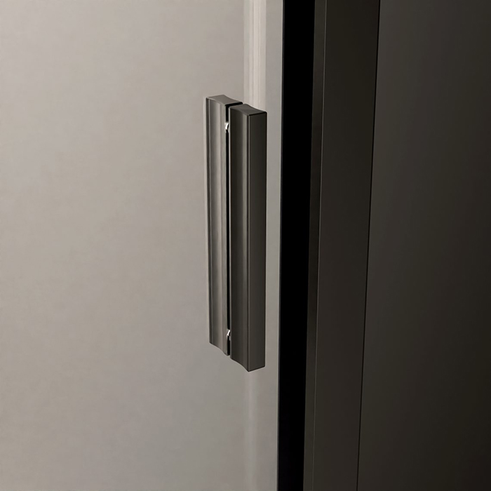 Radaway Alienta C Душевое ограждение 90x90см, стекло прозрачное, покрытие Easy Clean, профиль: черный