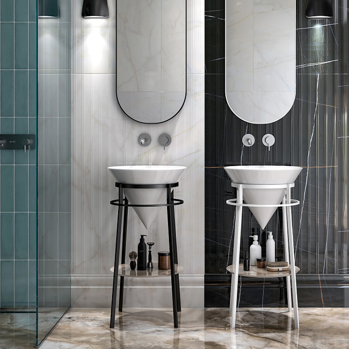 Kerama Marazzi CONO Металлическая структура напольная 44x77см, цвет: черный матовый