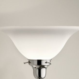 Devon&Devon Madelaine Glass Плафон стеклянный 215х117 мм для настенного светильника, цвет: никель блестящий