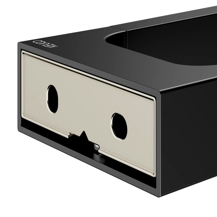 Keuco Edition 11 Полотенцедержатель, подвесной, двойной, цвет: черный матовый