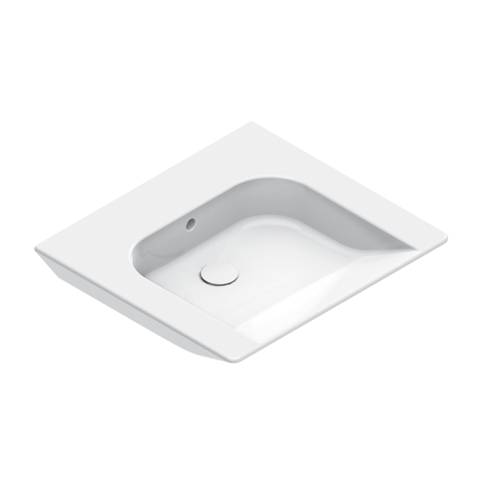 Catalano Comfort Раковина 60x55см, без отв., цвет: белый глянцевый