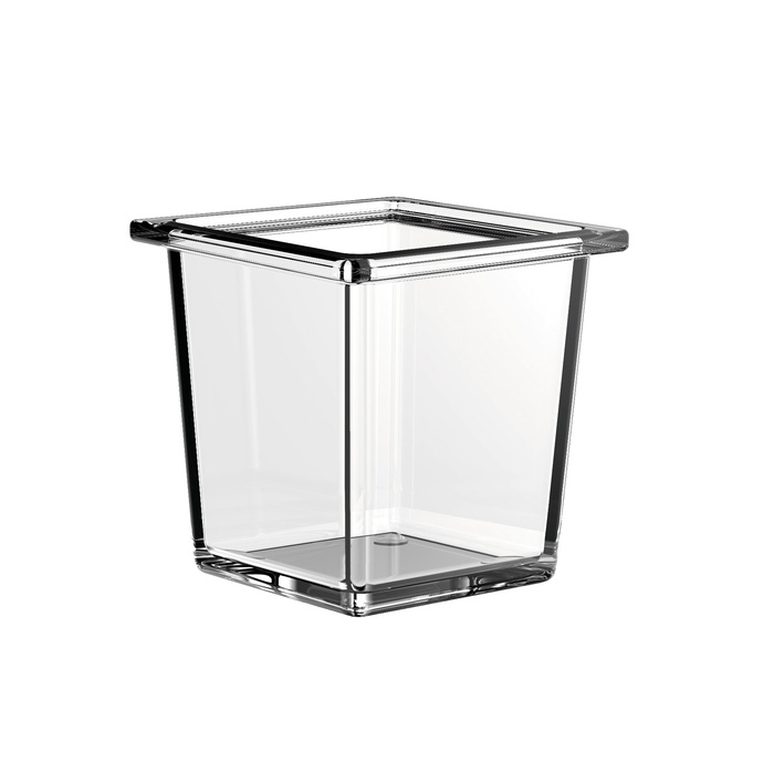 EMCO Liaison Органайзер для рейлинга, квадрат глубокий, настольное, цвет: прозрачное стекло