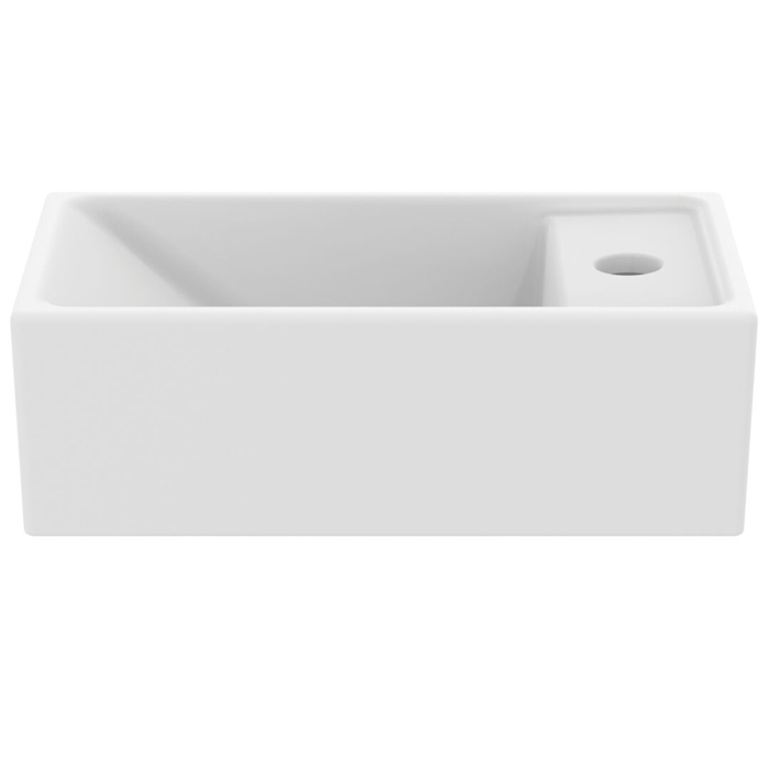Ideal Standard i.life S Раковина 37х21xh12см., подвесная, с 1 отв., Dx, без перелива, цвет: белый матовый