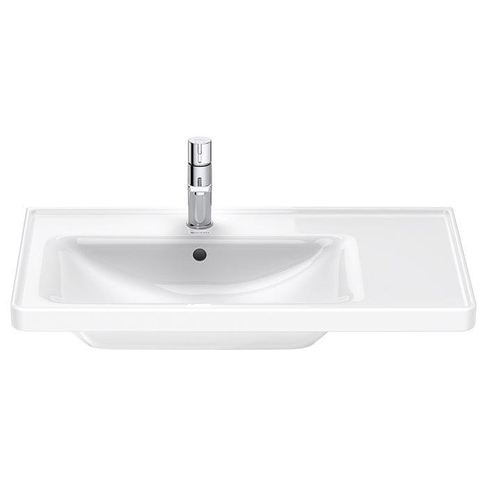 Duravit D-Neo Раковина накладная 80х48см, с переливом, с 1 отв., WonderGliss, цвет: белый