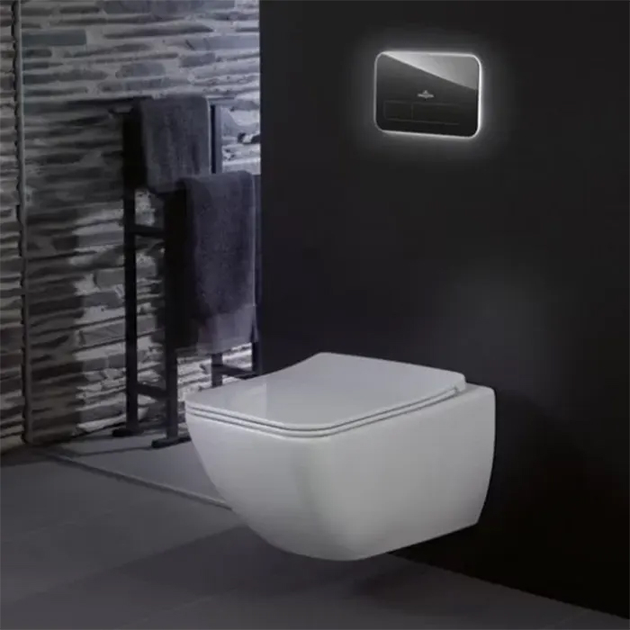 Villeroy&Boch Venticello Унитаз подвесной 375*560*330, безободковый, в комплекте сиденье SlimSeat Line, микролифт, цвет альпийский белый