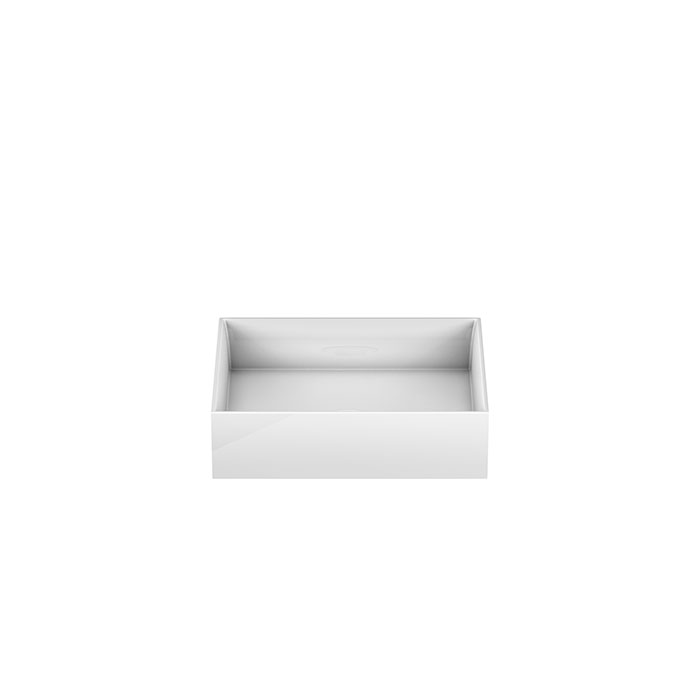 Burgbad Crono Раковина 40x40 см, без отв., накладная, квадратная, цвет: белый