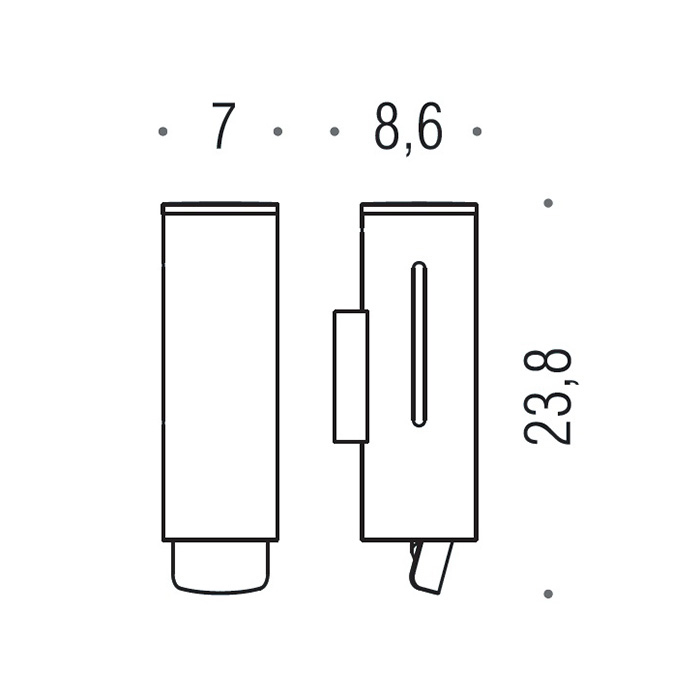 Colombo Units Дозатор для жидкого мыла, цвет: хром