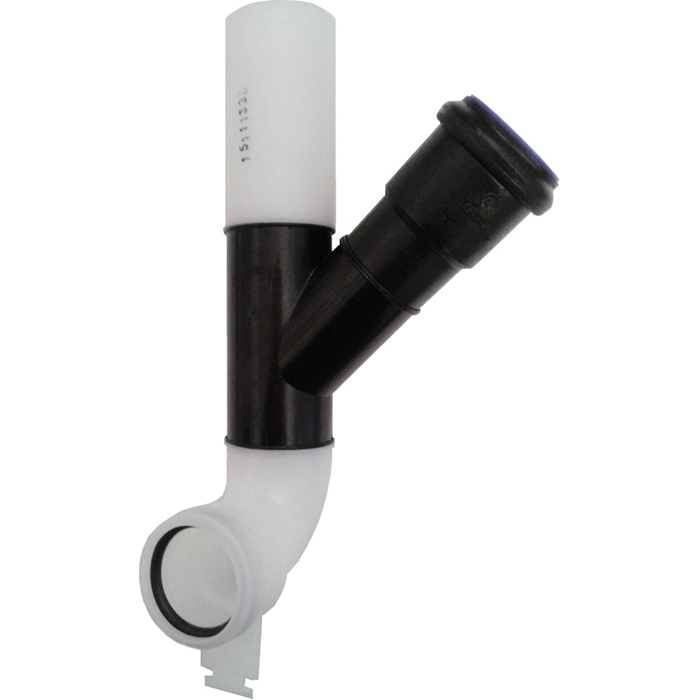 TECE TECEprofil Сливной патрубок с отводом для подключения к вентиляции DN 70, 90 градусов , отвод вправо