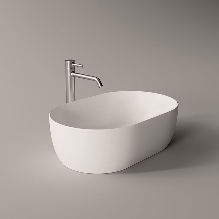 Alice Unica Раковина 55x35х17см., накладная, без отв., цвет: белый матовый